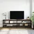 Produktbild 3 för Tv-bänk rökfärgad ek 180x30x50 cm konstruerat trä och metall
