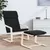 Produktbild 3 för Fotpall svart 51x41x40 cm tyg