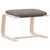 Produktbild 2 för Fotpall taupe 51x41x40 cm tyg