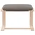 Produktbild 4 för Fotpall taupe 51x41x40 cm tyg