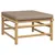 Produktbild 6 för Loungegrupp 6 delar taupe dynor bambu