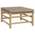 Produktbild 6 för Loungegrupp 11 delar taupe dynor bambu