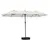 Produktbild 2 för Parasoll dubbelt med LED 449x245 cm sandvit