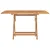 Produktbild 3 för Hopfällbart trädgårdsbord 120x120x75 cm massiv teak