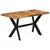 Produktbild 11 för Matbord 140x70x75 cm massivt grovt mangoträ