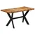 Produktbild 9 för Matbord 140x70x75 cm massivt grovt mangoträ