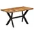 Produktbild 10 för Matbord 140x70x75 cm massivt grovt mangoträ