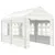 Produktbild 2 för Paviljong med tak vit 4,46x2,28x2,69 m polyeten