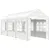 Produktbild 2 för Paviljong med tak vit 6,69x2,28x2,69 m polyeten