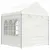 Produktbild 3 för Paviljong med tak vit 11,15x2,28x2,69 m polyeten