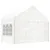 Produktbild 3 för Paviljong med tak vit 4,46x4,08x3,22 m polyeten