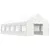 Produktbild 2 för Paviljong med tak vit 11,15x4,08x3,22 m polyeten