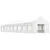 Produktbild 2 för Paviljong med tak vit 17,84x4,08x3,22 m polyeten