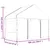 Produktbild 8 för Paviljong med tak vit 17,84x4,08x3,22 m polyeten