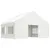 Produktbild 2 för Paviljong med tak vit 4,46x5,88x3,75 m polyeten