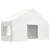 Produktbild 4 för Paviljong med tak vit 4,46x5,88x3,75 m polyeten