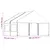 Produktbild 8 för Paviljong med tak vit 4,46x5,88x3,75 m polyeten