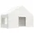 Produktbild 4 för Paviljong med tak vit 13,38x5,88x3,75 m polyeten