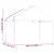 Produktbild 6 för Paviljong med tak vit 8,92x4,08x3,22 m polyeten
