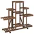 Produktbild 4 för Växtställ med hjul 110x25x101 cm massiv furu