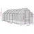 Produktbild 7 för Fågelvoljär silver 1,79x6x1,85 m aluminium
