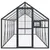 Produktbild 3 för Fågelvoljär antracit 1,79x6x1,85 m aluminium
