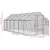 Produktbild 7 för Fågelvoljär antracit 1,79x6x1,85 m aluminium