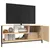 Produktbild 4 för Tv-bänk sonoma-ek 100x40x45 cm konstruerat trä