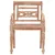 Produktbild 5 för Bataviastolar 6 st vit finish massiv teak