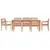 Produktbild 3 för Bataviastolar 8 st vit finish massiv teak