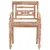 Produktbild 5 för Bataviastolar 8 st vit finish massiv teak