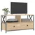 Produktbild 3 för Tv-bänk sonoma-ek 90x33x45 cm konstruerat trä & järn