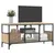 Produktbild 3 för Tv-bänk sonoma-ek 100x35x45 cm konstruerat trä & järn