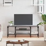 Tv-bänk grå sonoma 121x35x45 cm konstruerat trä & järn