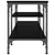 Produktbild 5 för Tv-bänk svart 161x35x45 cm konstruerat trä & järn