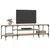 Produktbild 3 för Tv-bänk sonoma-ek 161x35x45 cm konstruerat trä & järn
