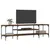 Produktbild 3 för Tv-bänk rökfärgad ek 161x35x45 cm konstruerat trä & järn