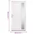 Produktbild 11 för Ytterdörr vit 108x208 cm PVC