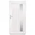 Produktbild 5 för Ytterdörr vit 98x200 cm PVC
