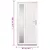 Produktbild 11 för Ytterdörr vit 98x200 cm PVC