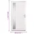 Produktbild 11 för Ytterdörr vit 108x208 cm PVC