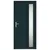 Produktbild 3 för Ytterdörr antracit 98x208 cm PVC