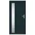 Produktbild 3 för Ytterdörr antracit 98x200 cm PVC