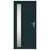 Produktbild 3 för Ytterdörr antracit 98x208 cm PVC