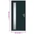 Produktbild 11 för Ytterdörr antracit 98x208 cm PVC