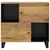 Produktbild 3 för Skänk med 2 dörrar 80x33x75 cm massivt mangoträ