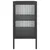 Produktbild 6 för Skänk svart 70x35x70 cm glas och stål