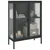 Produktbild 4 för Skänk svart 75x35x105 cm glas och stål