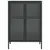 Produktbild 6 för Skänk svart 75x35x105 cm glas och stål