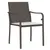 Produktbild 3 för Trädgårdsstolar 2 st med dynor brun 56x59x84 cm konstrotting